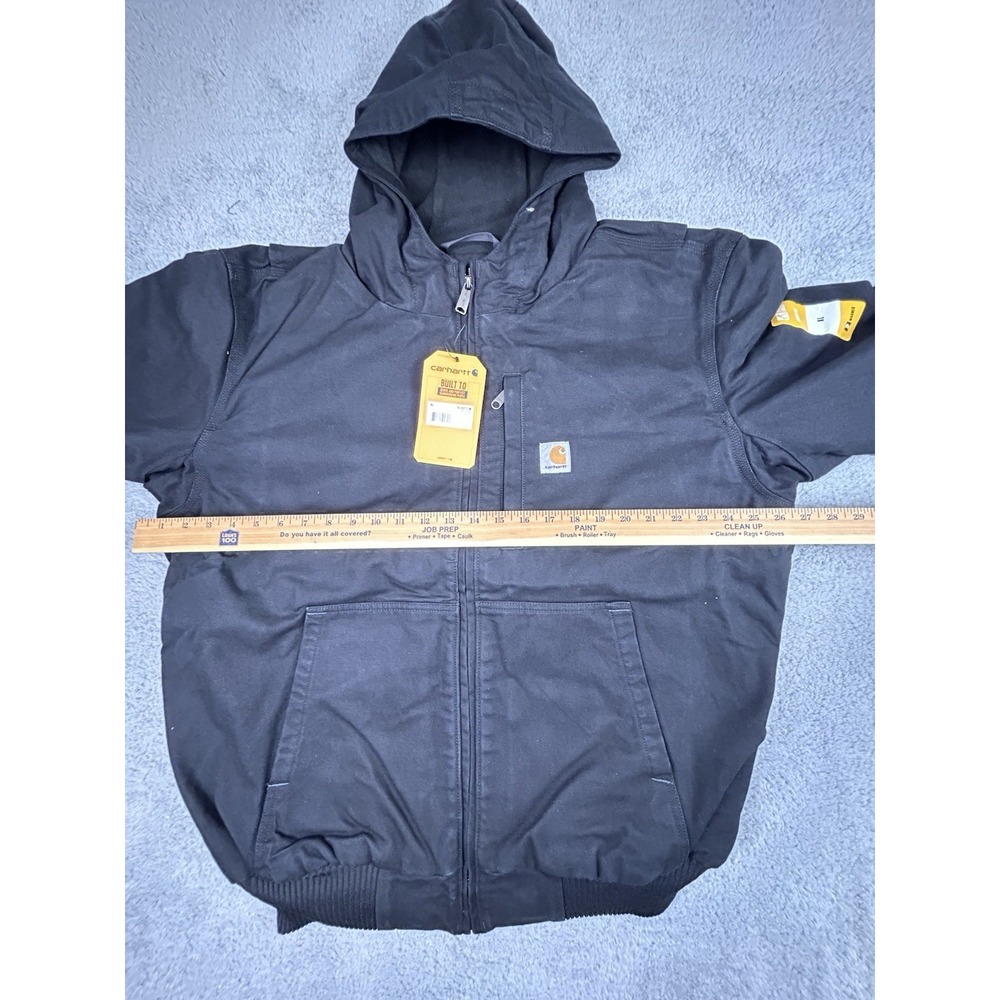 Carhartt Full Swing Armstrong Black Active Jacket Fleece Men's Size XL OJ3371-M - Picture 5 of 12
